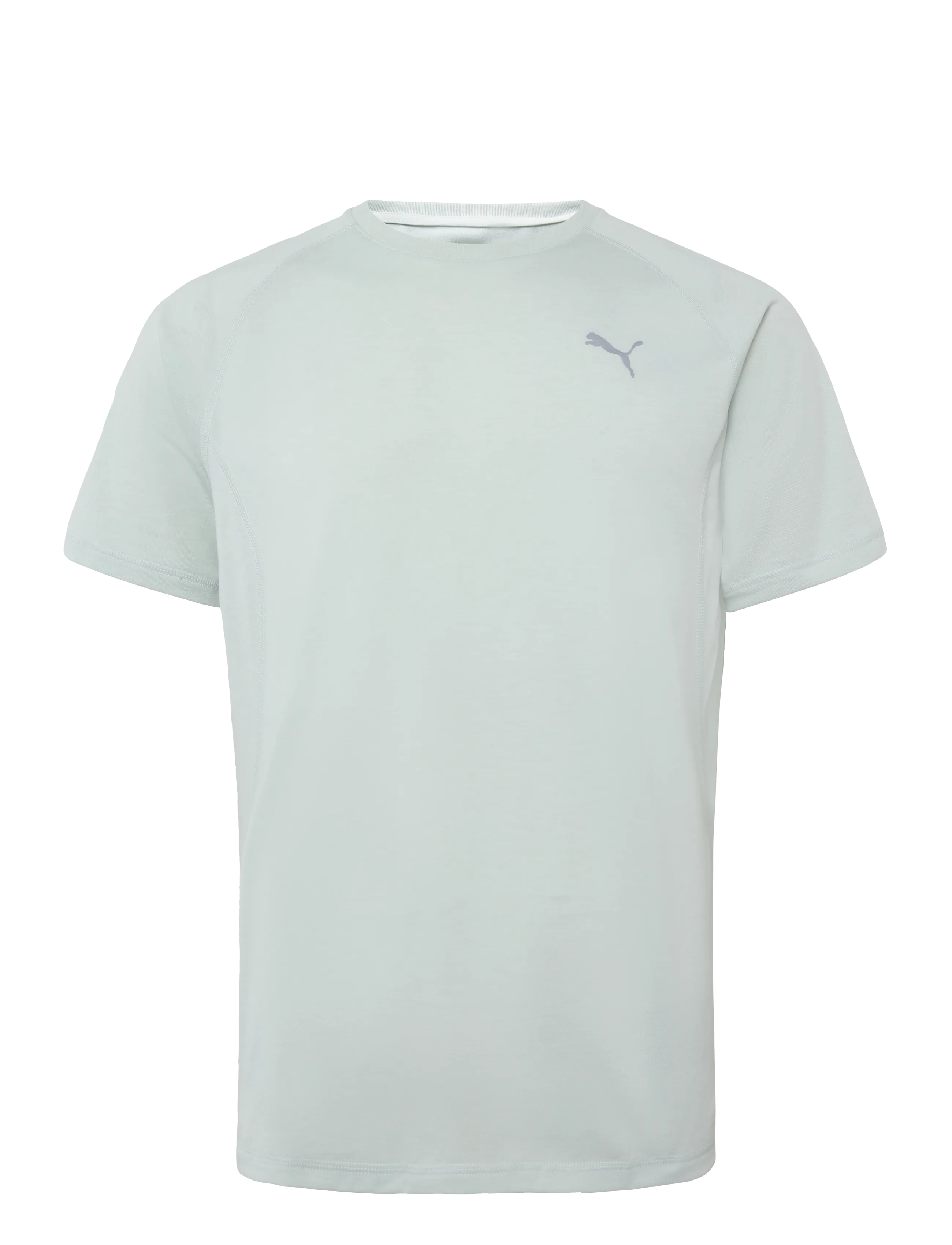 PUMA M RUN VELOCITY TEE (TRI-BLEND) - Alussärgid - CREME DE MINT HEATHER / green