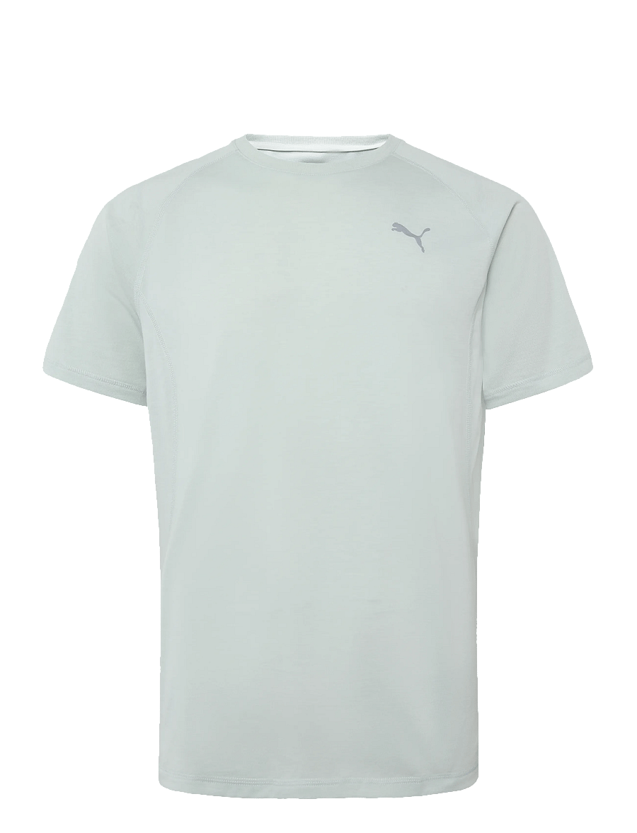 PUMA - M RUN VELOCITY TEE (TRI-BLEND) - t-shirts - creme de mint heather - 0