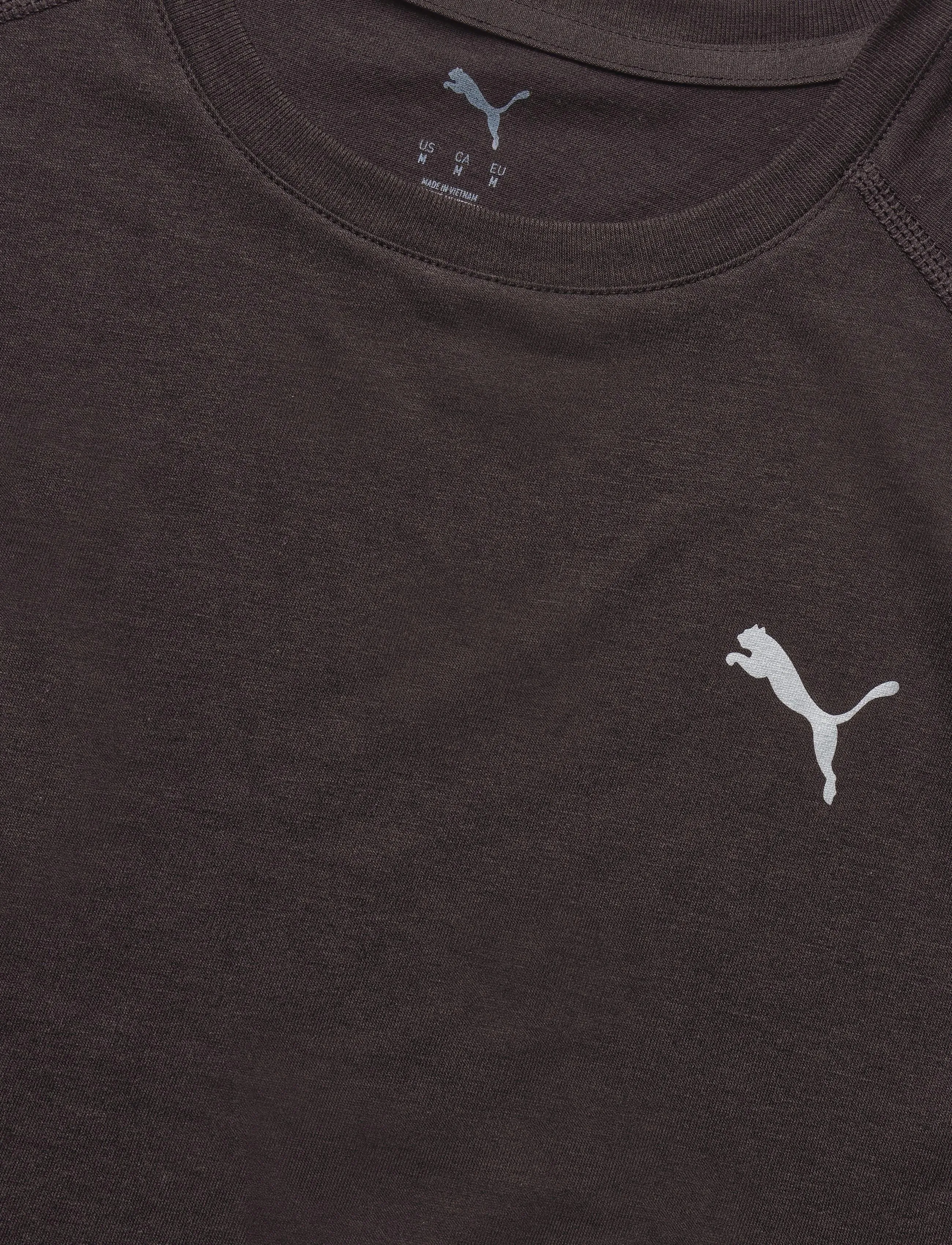 PUMA - M RUN VELOCITY TEE (TRI-BLEND) - t-shirts - puma black - 2