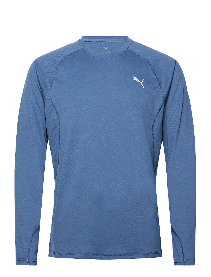 PUMA - M RUN VELOCITY LONG SLEEVE (POLY) - langarmshirts - dark indigo - 0