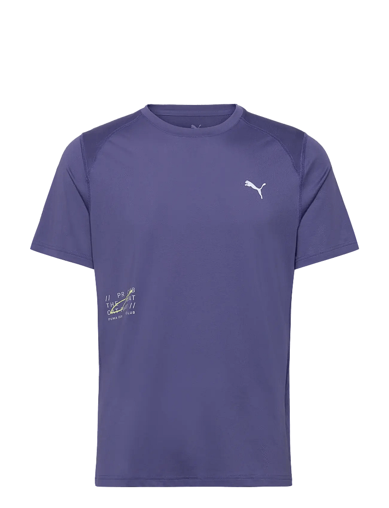 PUMA - M RUN GRAPHIC MESH TEE? - t-shirts - blue crystal - 0