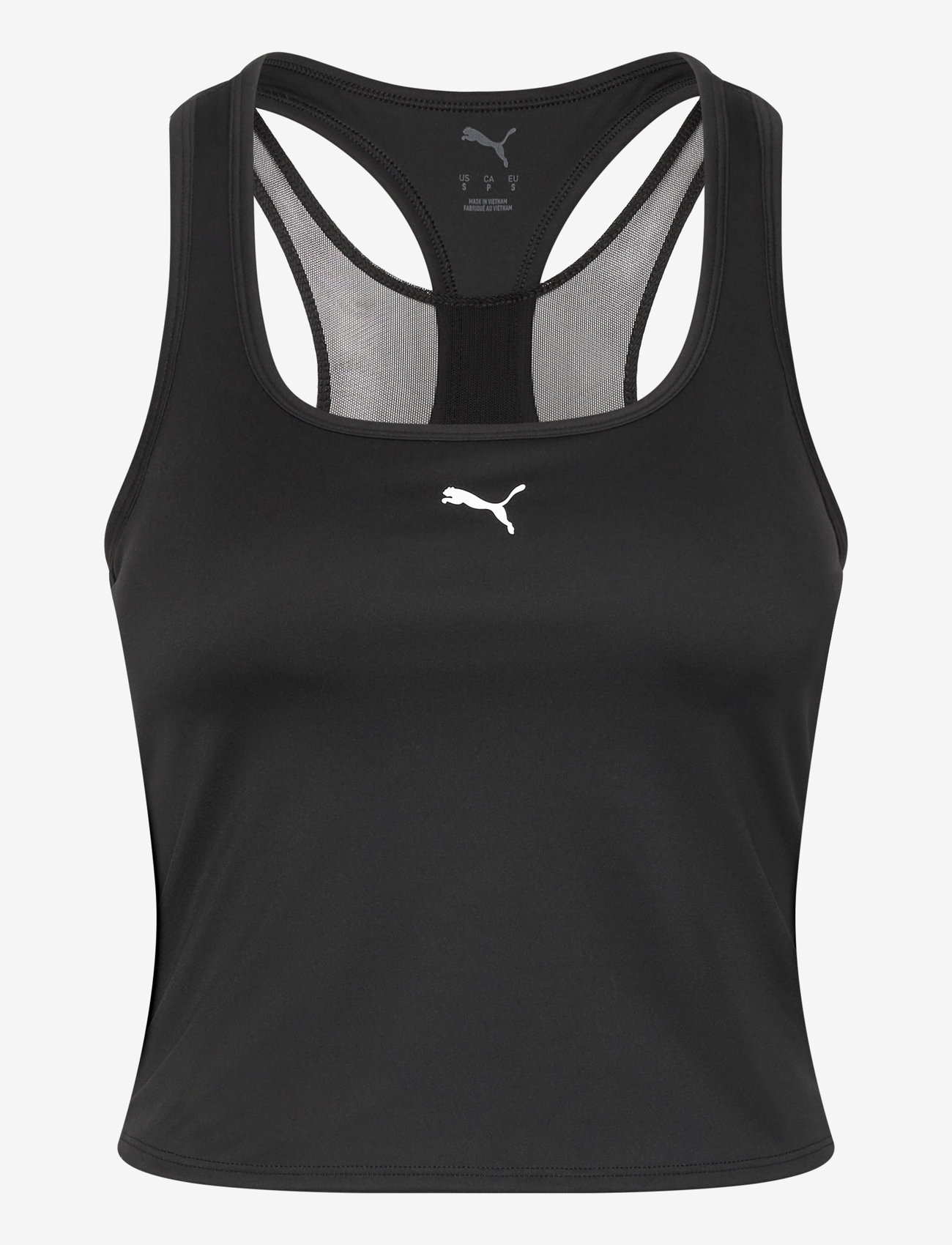 PUMA - W CLOUDSPUN MESH 2in1 Tank - tank tops - puma black - 0