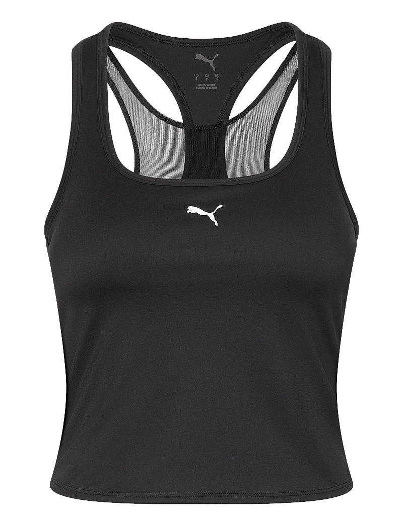 PUMA - W CLOUDSPUN MESH 2in1 Tank - linnen - puma black - 0