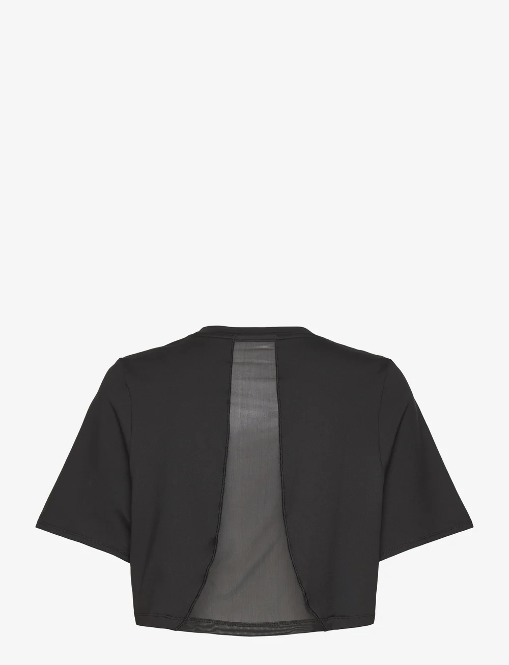 PUMA - W CLOUDSPUN MESH TEE - crop tops - puma black - 1