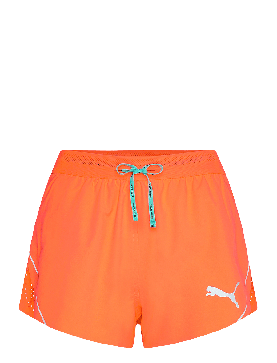 PUMA - W RACEDAY ULTRAWEAVE 3 SPLIT SHORT - löparshorts - glowing red - 0