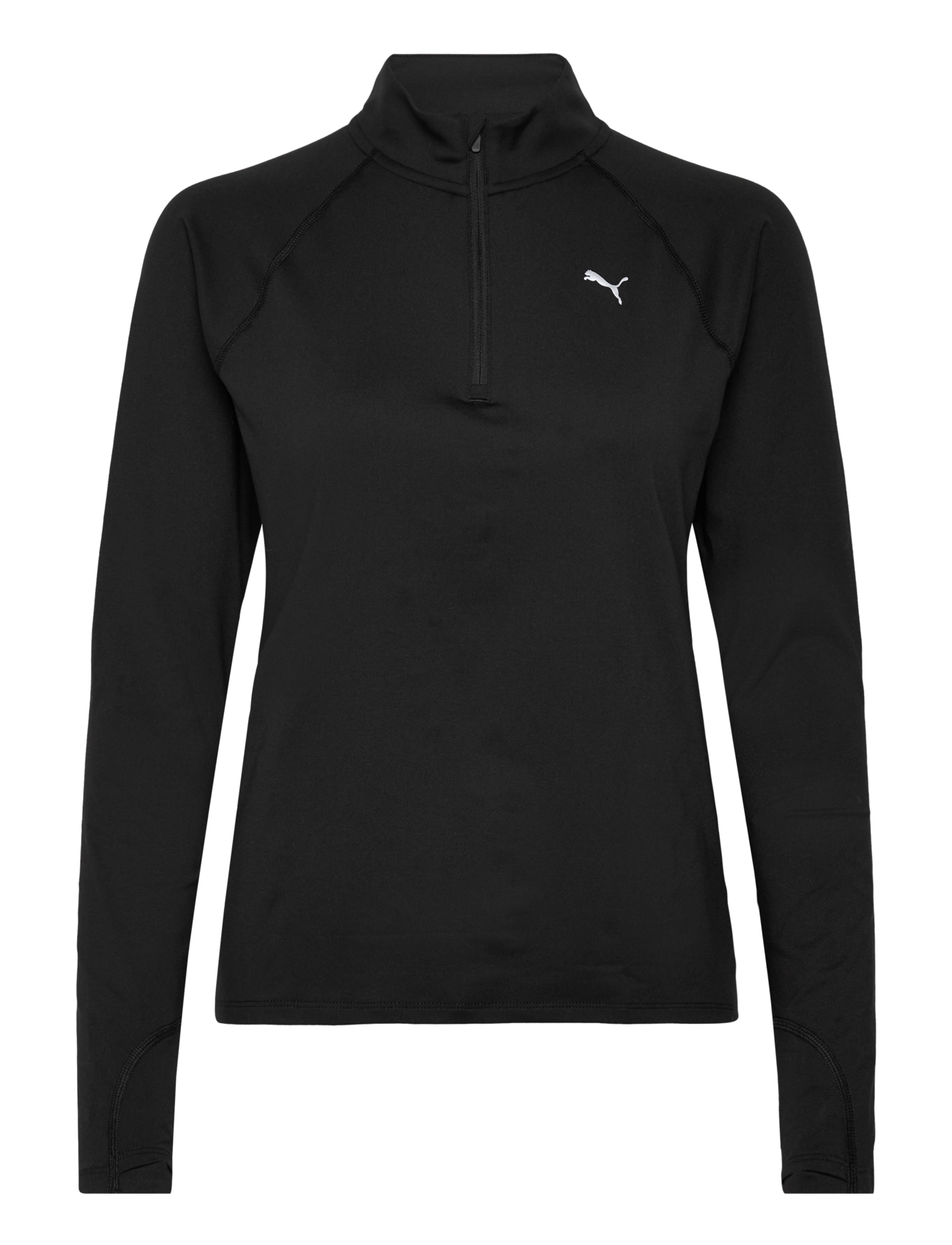 PUMA W Run Velocity Cloudspun 1/4 Zip, L, Black, Sport Clothing > Sport Fleeces & Midlayers, Dame