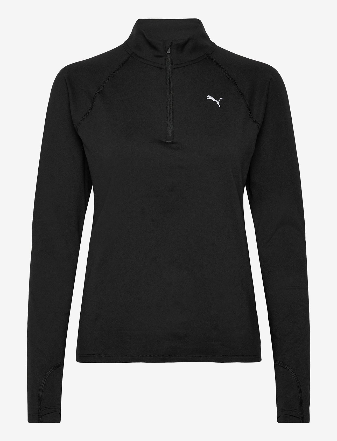 PUMA - W RUN VELOCITY CLOUDSPUN 1/4 ZIP - langærmede t-shirts - puma black - 0