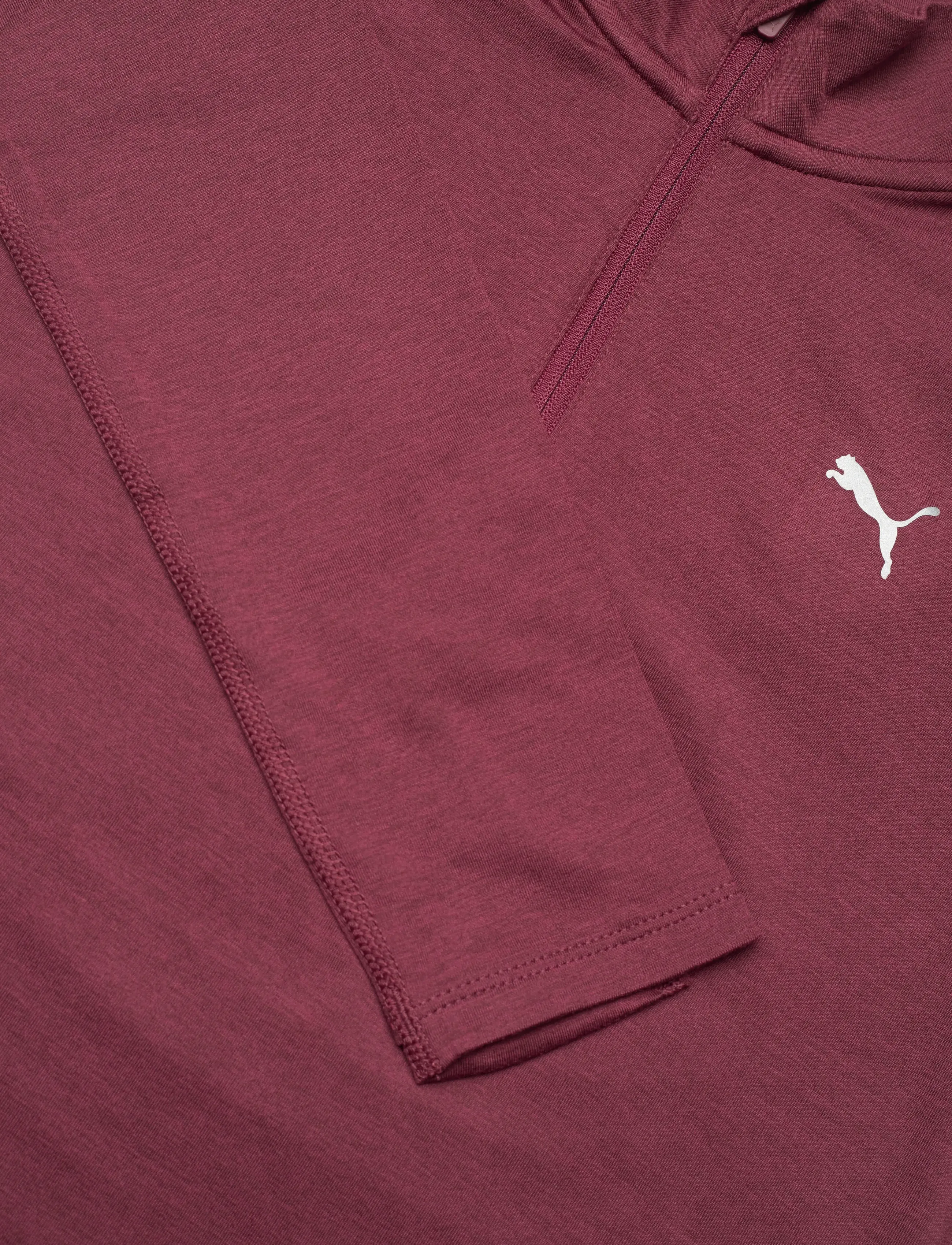 PUMA - W RUN VELOCITY CLOUDSPUN 1/4 ZIP - mellomlagsjakker - ruby shimmer-heather - 2