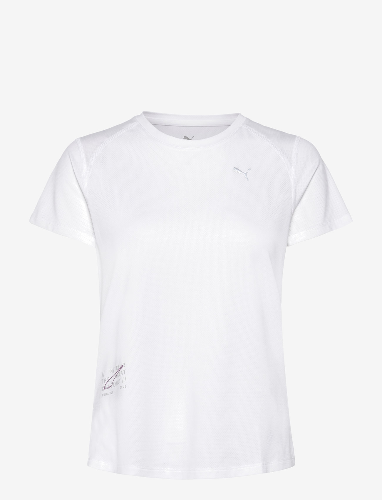 PUMA - W RUN GRAPHIC MESH TEE - t-särgid - puma white - 0