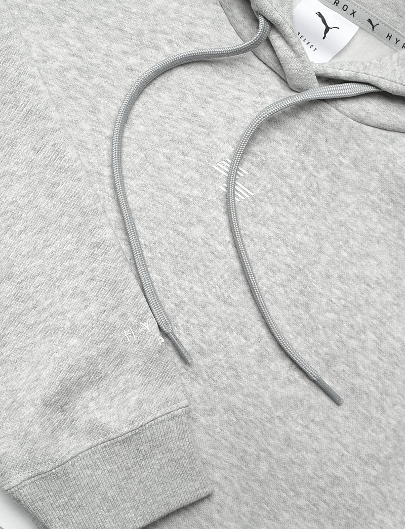 PUMA - W PUMA x HYROX Heavyweight Hoodie - huvtröjor - light gray heather - 2