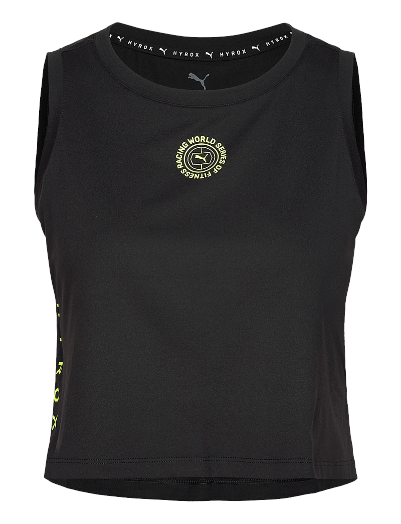PUMA - W PUMA x HYROX Cloudspun Sleevless - crop tops - puma black - 0