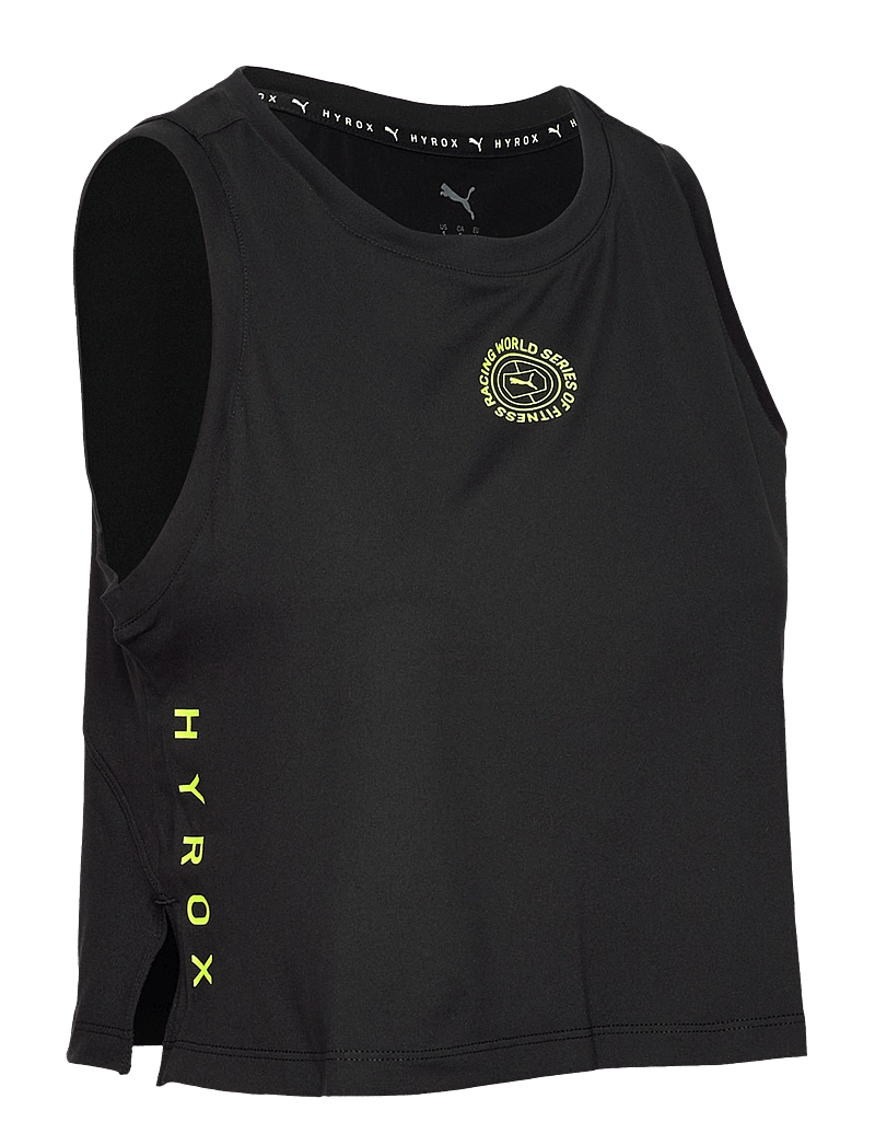 PUMA - W PUMA x HYROX Cloudspun Sleevless - crop tops - puma black - 2