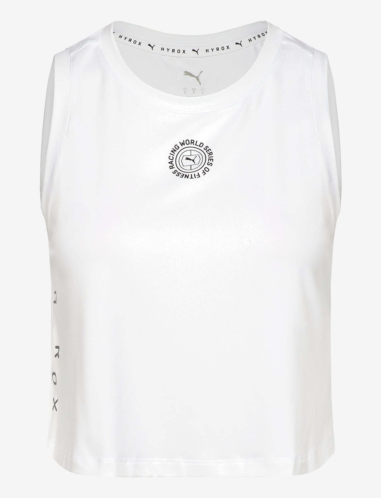 PUMA - W PUMA x HYROX Cloudspun Sleevless - crop tops - puma white - 0