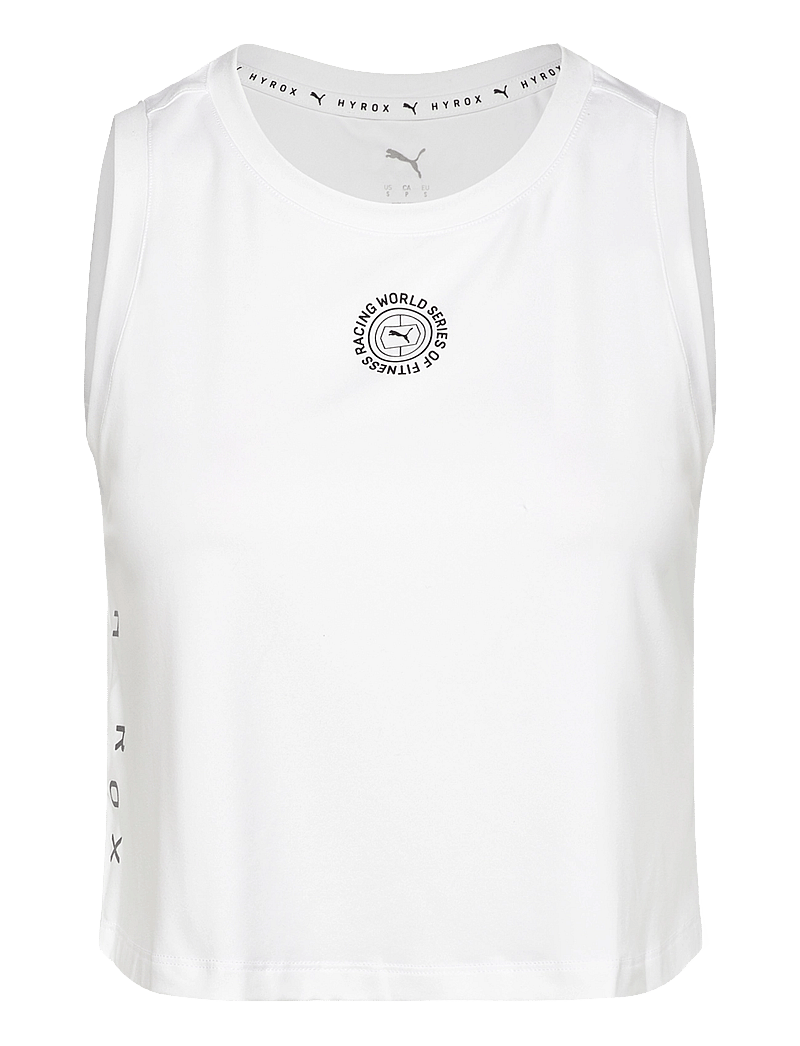 PUMA - W PUMA x HYROX Cloudspun Sleevless - crop tops - puma white - 0