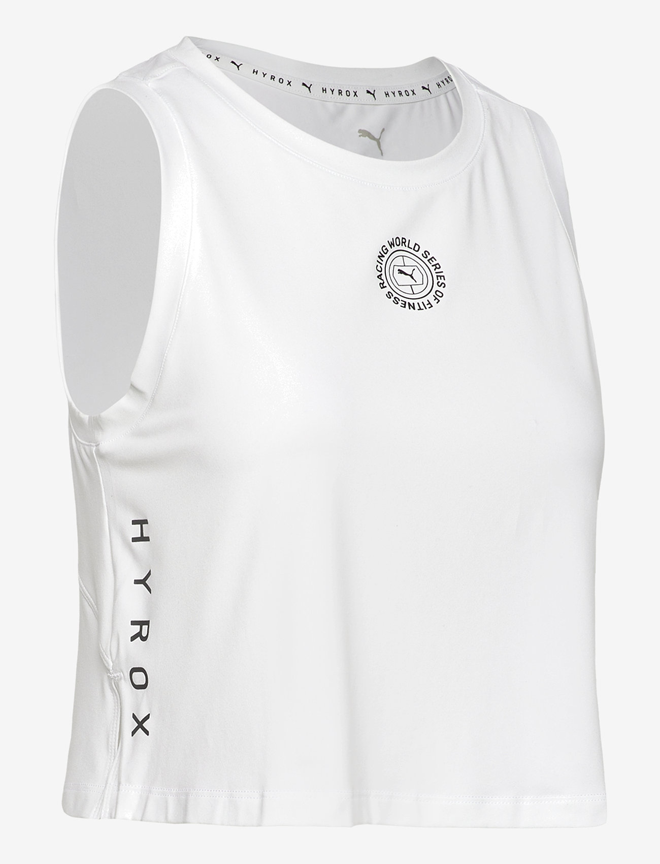 PUMA - W PUMA x HYROX Cloudspun Sleevless - crop tops - puma white - 2