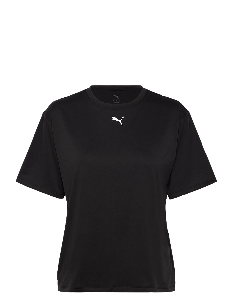 PUMA - W TAD ESSENTIAL RELAXED TEE - t-shirts - puma black - 0