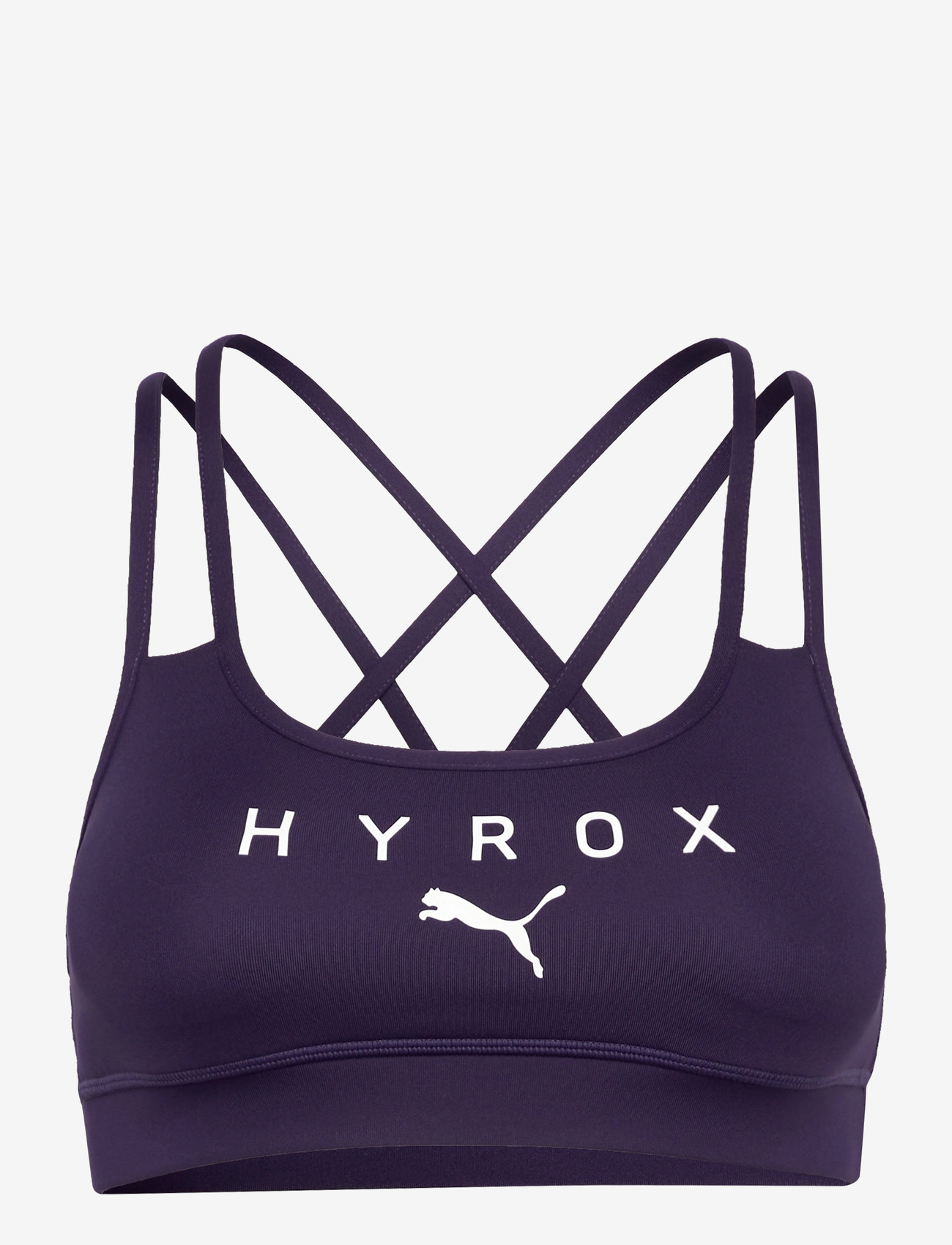 PUMA - W PUMA x HYROX MOVE STRAPPY BRA - madal toestus - deep plum - 0