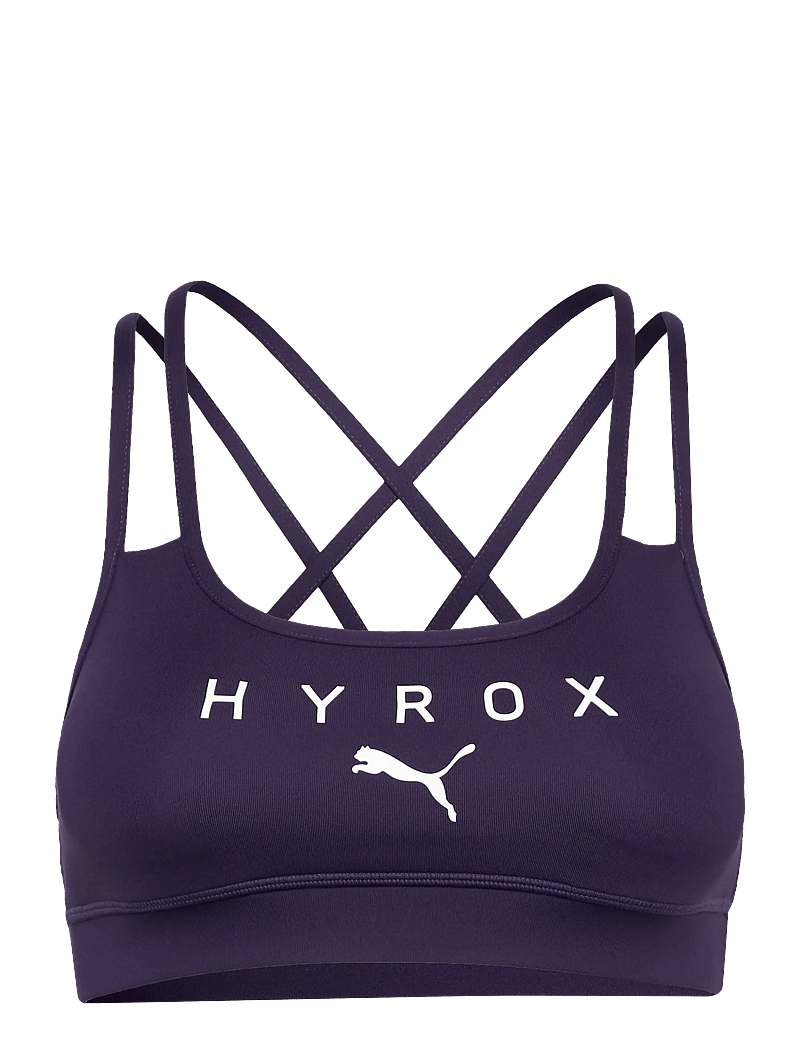 PUMA - W PUMA x HYROX MOVE STRAPPY BRA - madal toestus - deep plum - 0