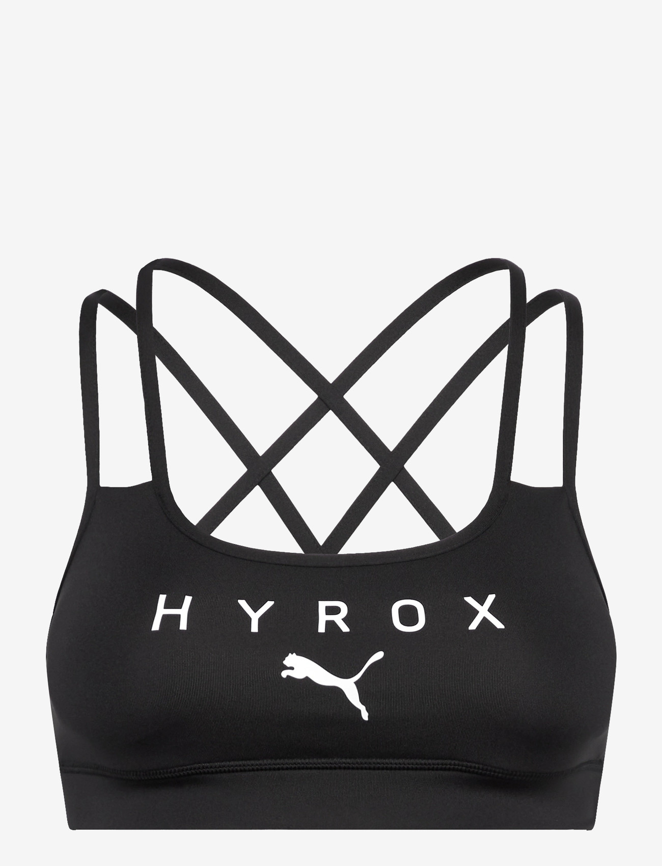 PUMA - W PUMA x HYROX MOVE STRAPPY BRA - lav støtte - puma black - 0