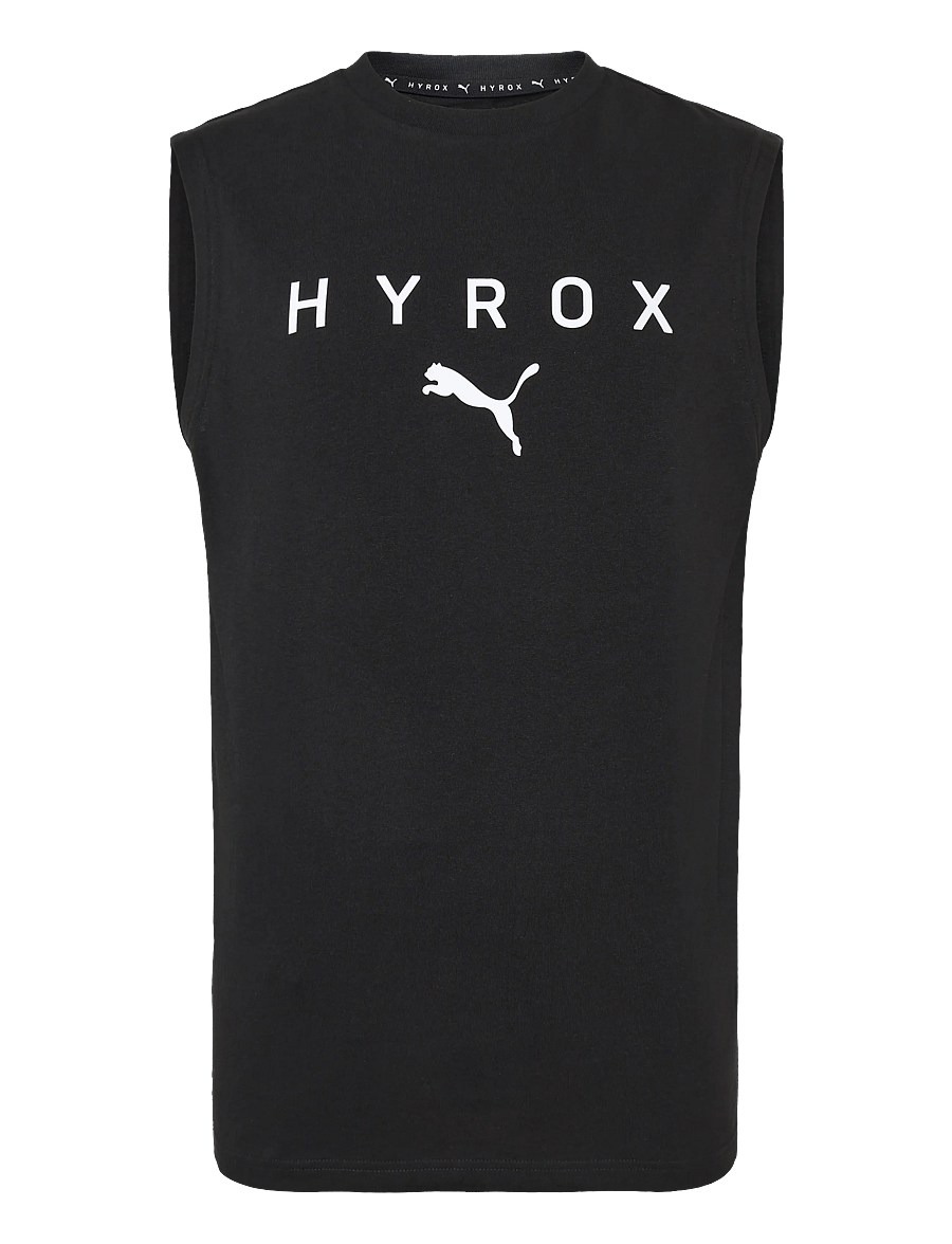 PUMA - UNISEX PUMA x HYROX CUTOFF TANK - tank tops - puma black - 0