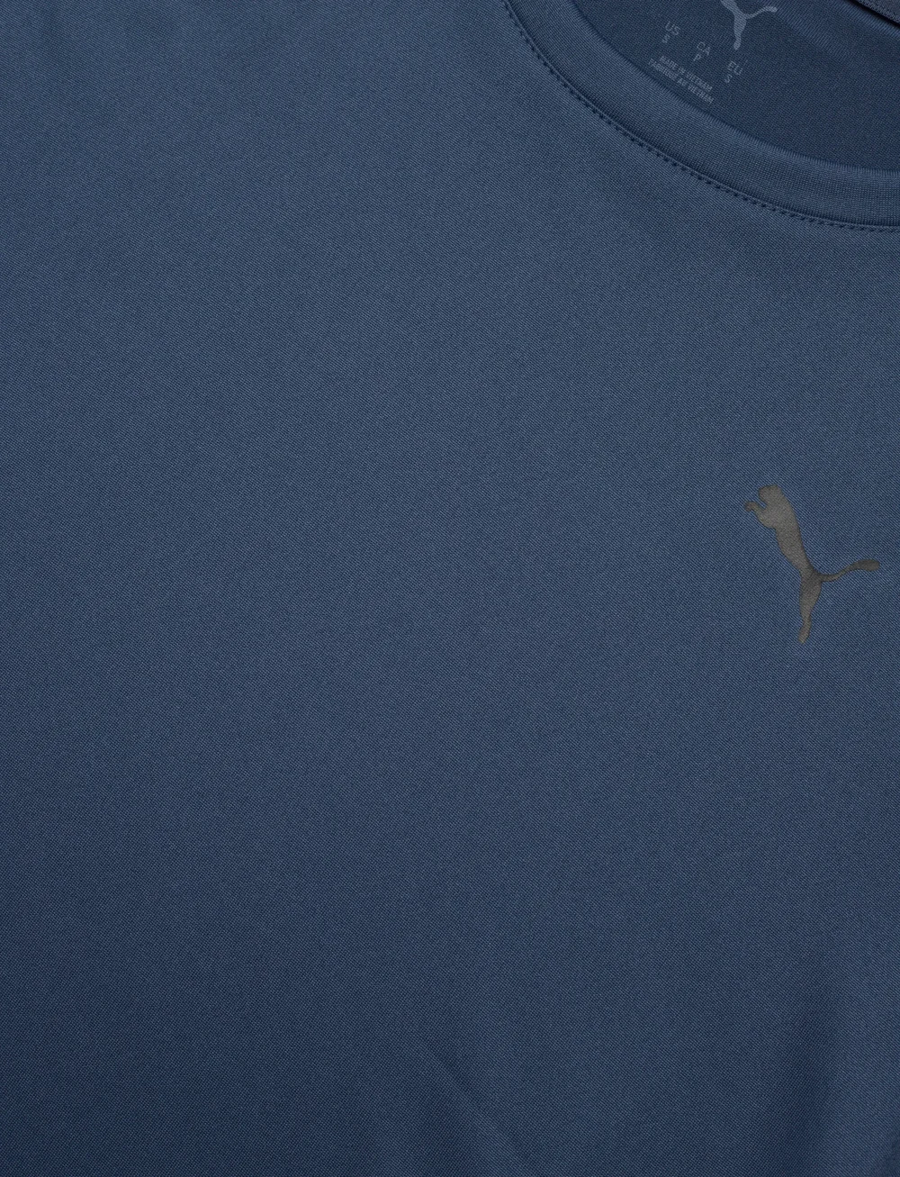 PUMA - W TAD ESSENTIAL CREW TEE - t-shirts - dark indigo - 2