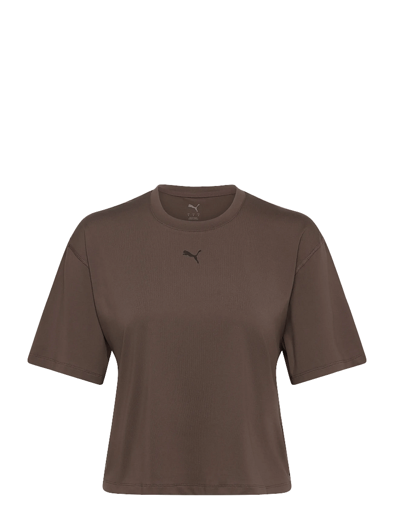 PUMA - W CLOUDSPUN RELAXED TEE - t-shirts - flat bronze - 0