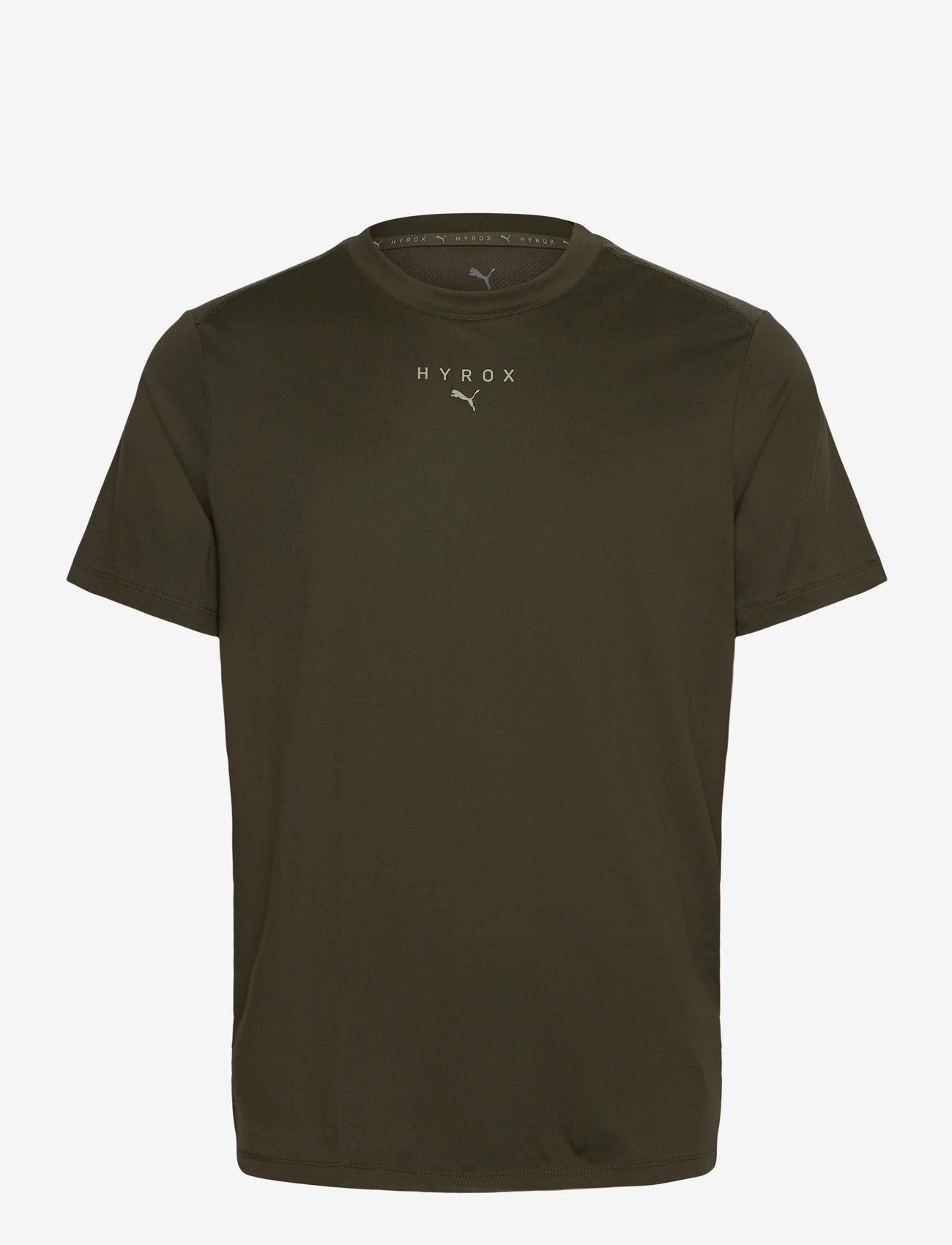 PUMA - M PUMA x HYROX CLOUDSPUN THERMOADAPT TEE - t-shirts - dark olive - 0