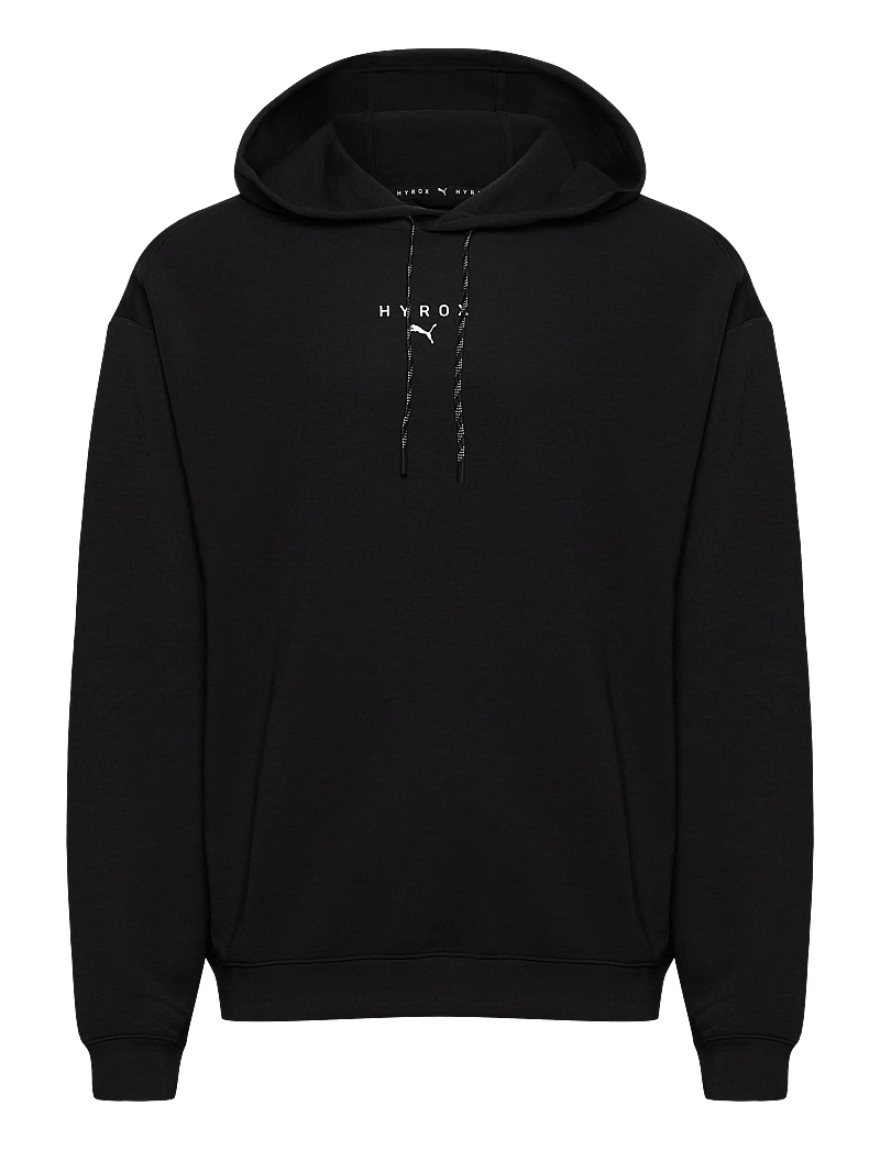 PUMA - M PUMA x HYROX CLOUDSPUN HOODIE - kapuzenpullover - puma black - 0