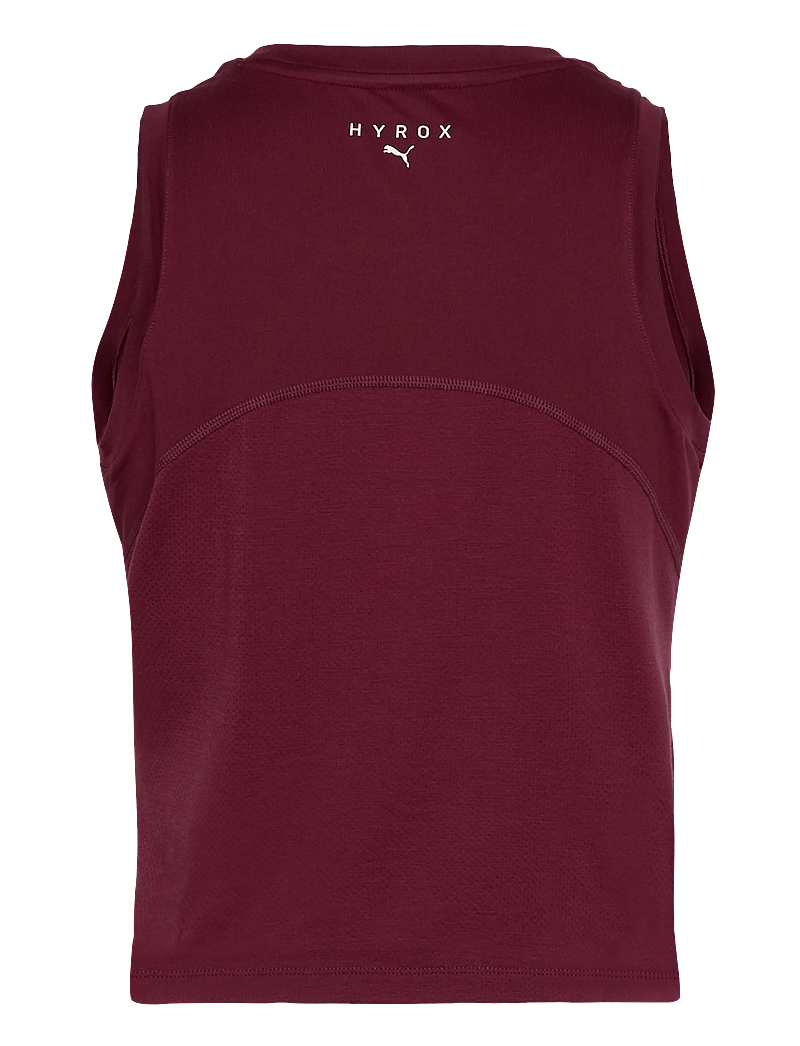 PUMA - W PUMA x HYROX CLOUDSPUN THERMOADAPT CROP TANK - crop-tops - ruby shimmer - 1
