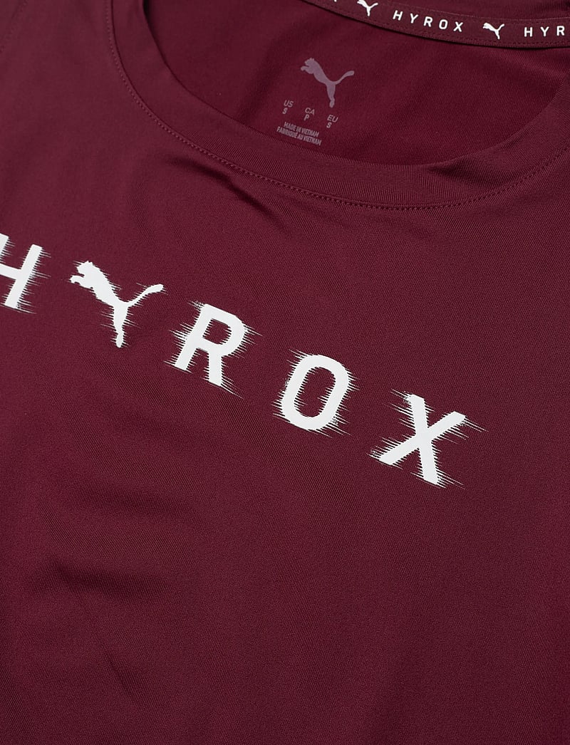 PUMA - W PUMA x HYROX CLOUDSPUN THERMOADAPT CROP TANK - crop-tops - ruby shimmer - 2