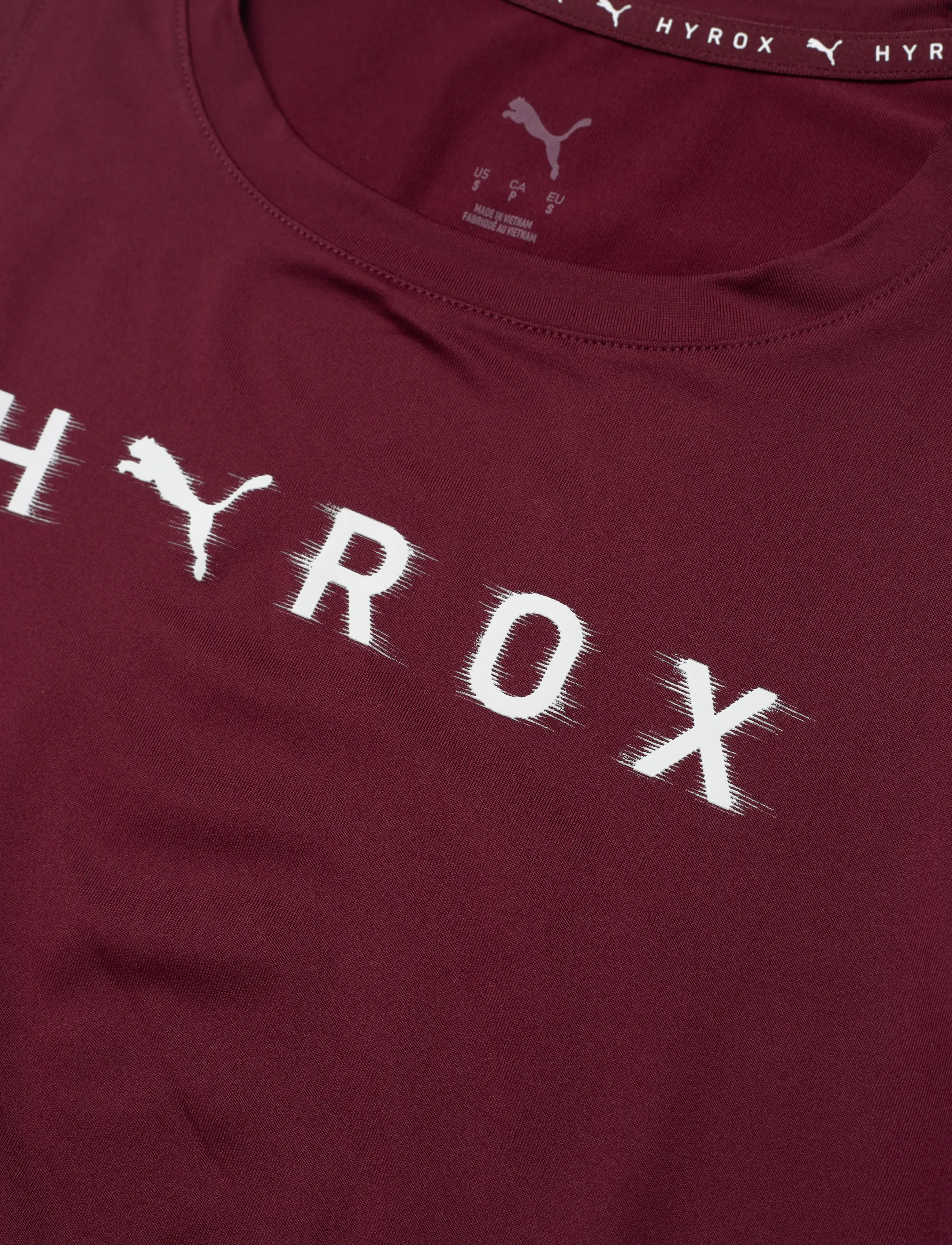 PUMA - W PUMA x HYROX CLOUDSPUN THERMOADAPT CROP TANK - crop-tops - ruby shimmer - 2