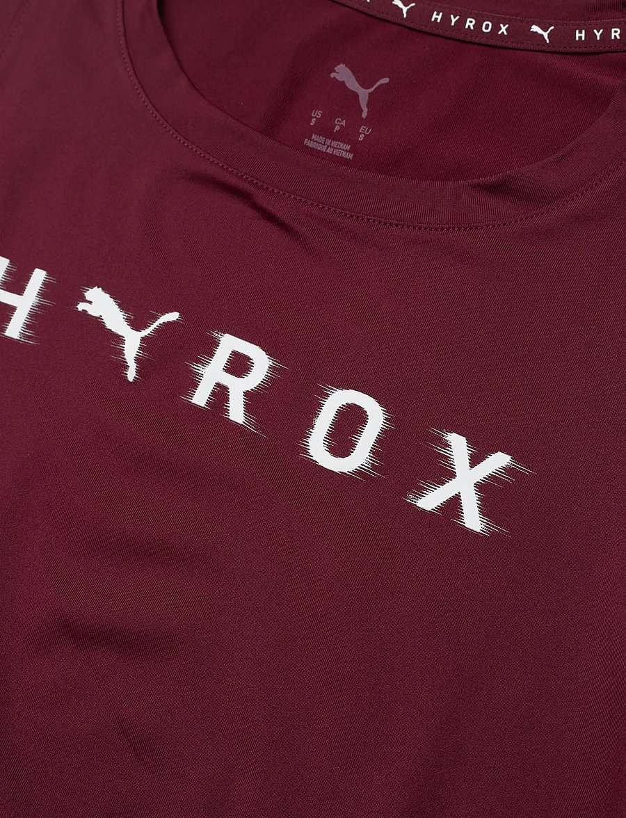 PUMA - W PUMA x HYROX CLOUDSPUN THERMOADAPT CROP TANK - crop-tops - ruby shimmer - 2