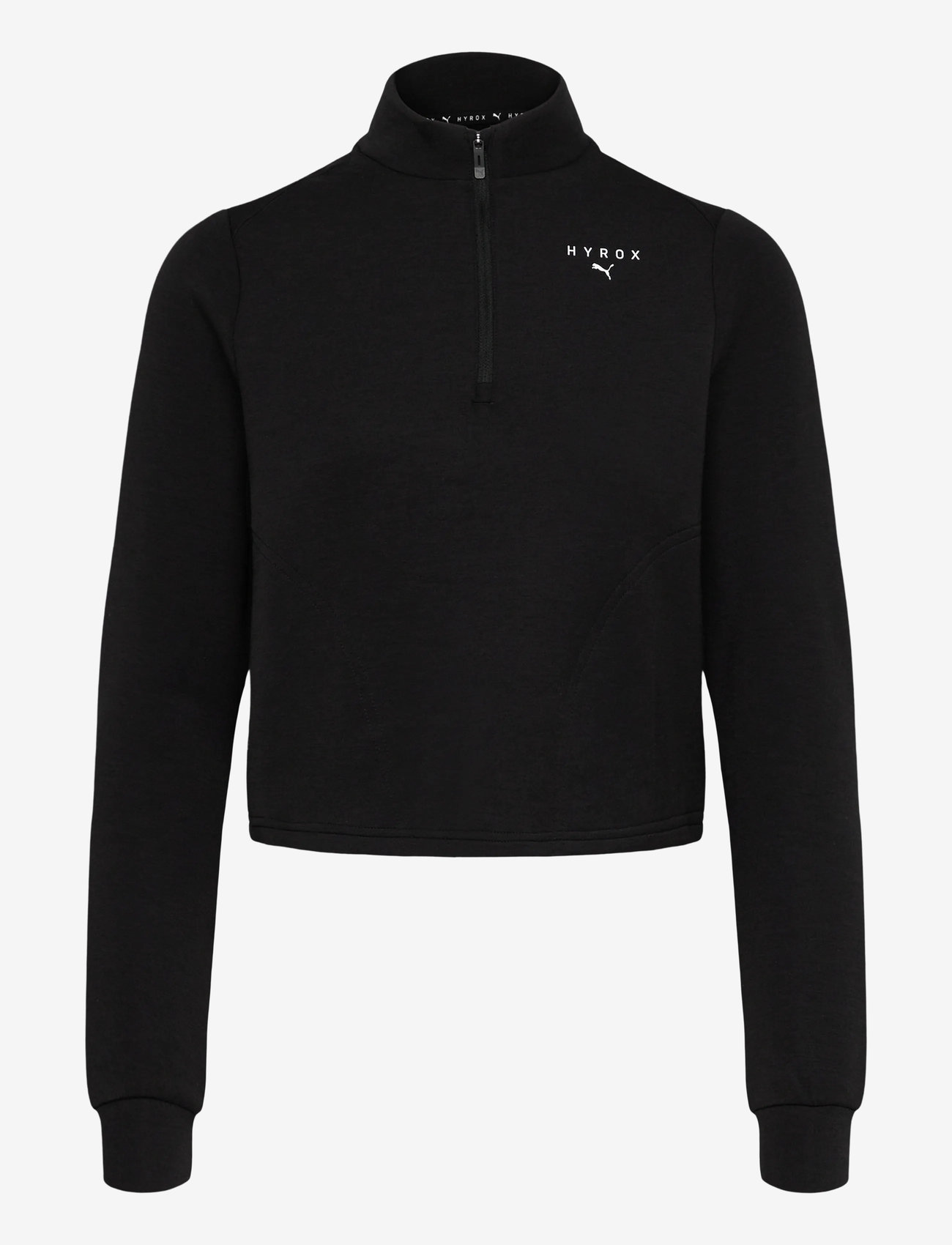 PUMA - W PUMA x HYROX CLOUDSPUN 1/4 ZIP - tops - puma black - 0