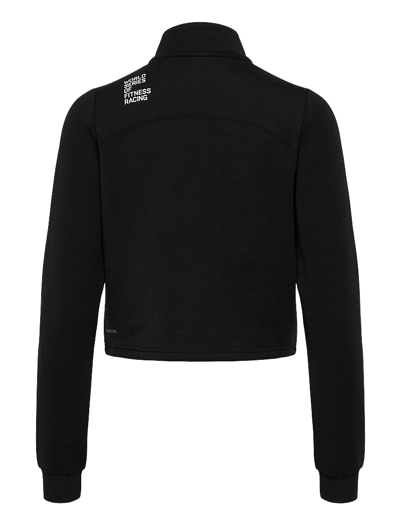 PUMA - W PUMA x HYROX CLOUDSPUN 1/4 ZIP - dressipluusid - puma black - 1