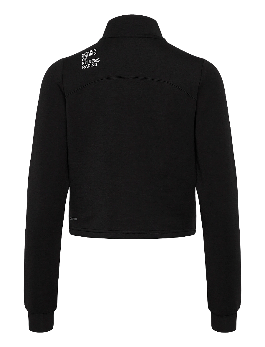 PUMA - W PUMA x HYROX CLOUDSPUN 1/4 ZIP - sweatshirts - puma black - 1