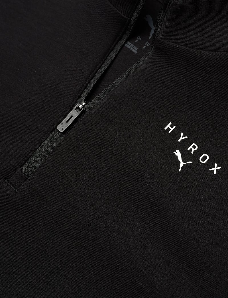 PUMA - W PUMA x HYROX CLOUDSPUN 1/4 ZIP - dressipluusid - puma black - 2