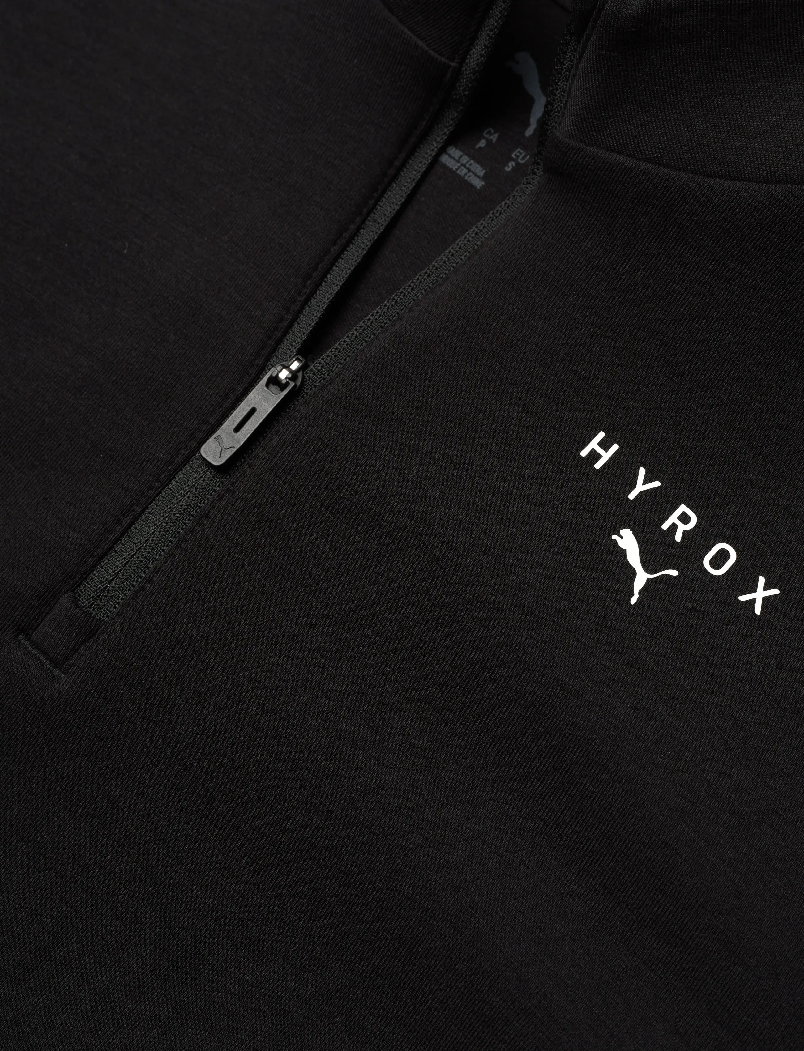 PUMA - W PUMA x HYROX CLOUDSPUN 1/4 ZIP - sweatshirts - puma black - 2