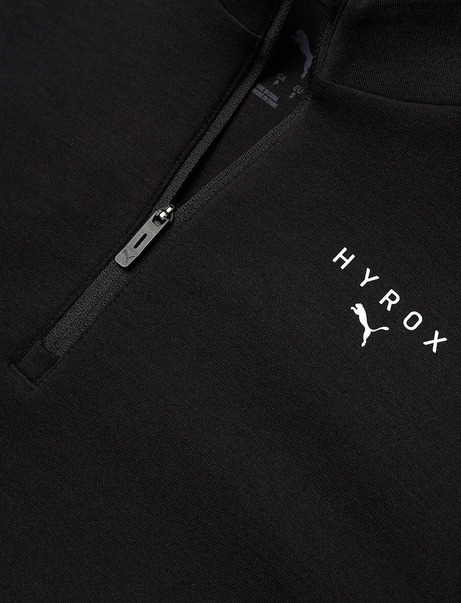 PUMA - W PUMA x HYROX CLOUDSPUN 1/4 ZIP - sweatshirts - puma black - 2