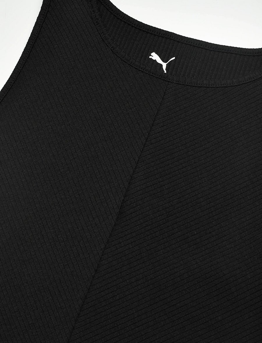 PUMA - W PUMA x HYROX RIB CROP TANK - crop-tops - puma black - 2