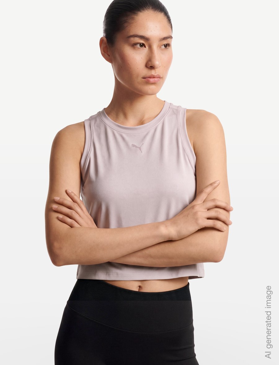 PUMA - W CLOUDSPUN SLEEVELESS TANK - toppar & t-shirts - misty pink - 3