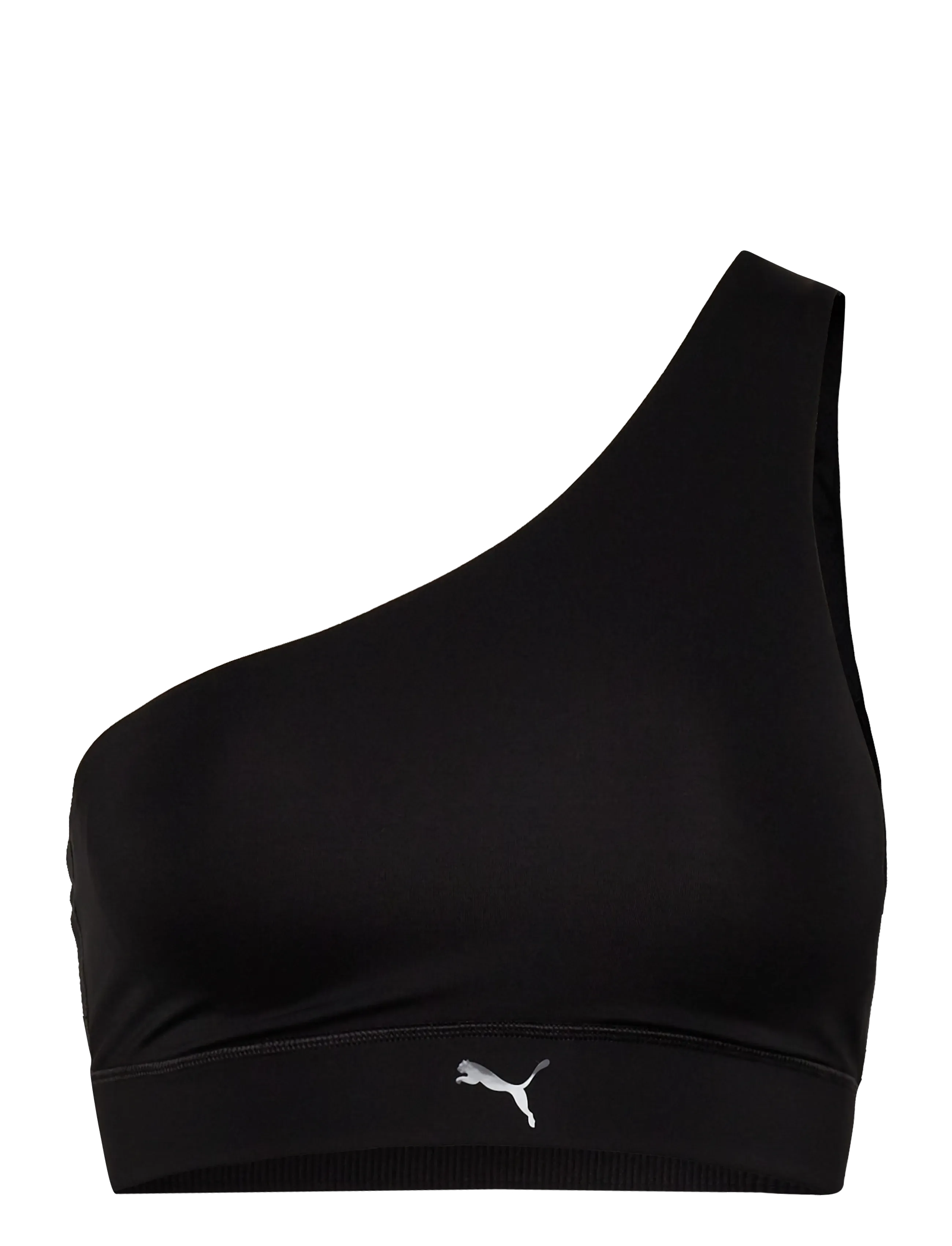 PUMA Pwrshape Bra One Shoulder Low, Kvinder, One Shoulder Sports-bh, Sort, Str: XS