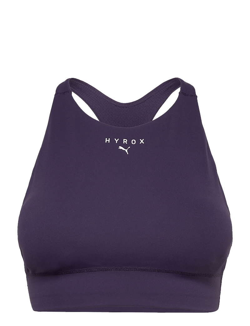 PUMA - W PUMA X HYROX SHAPELUXE HIGH NECK BRA - mittlerer halt - deep plum - 0