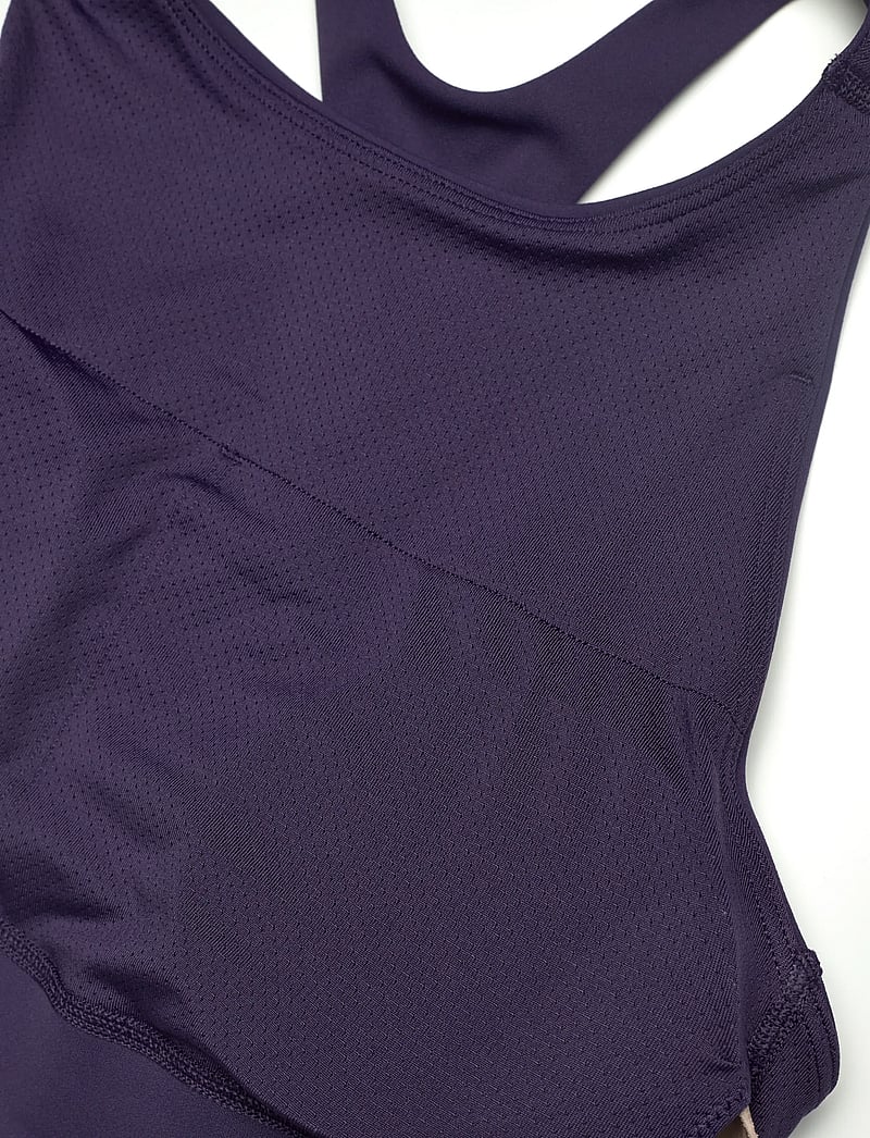 PUMA - W PUMA X HYROX SHAPELUXE HIGH NECK BRA - mittlerer halt - deep plum - 2