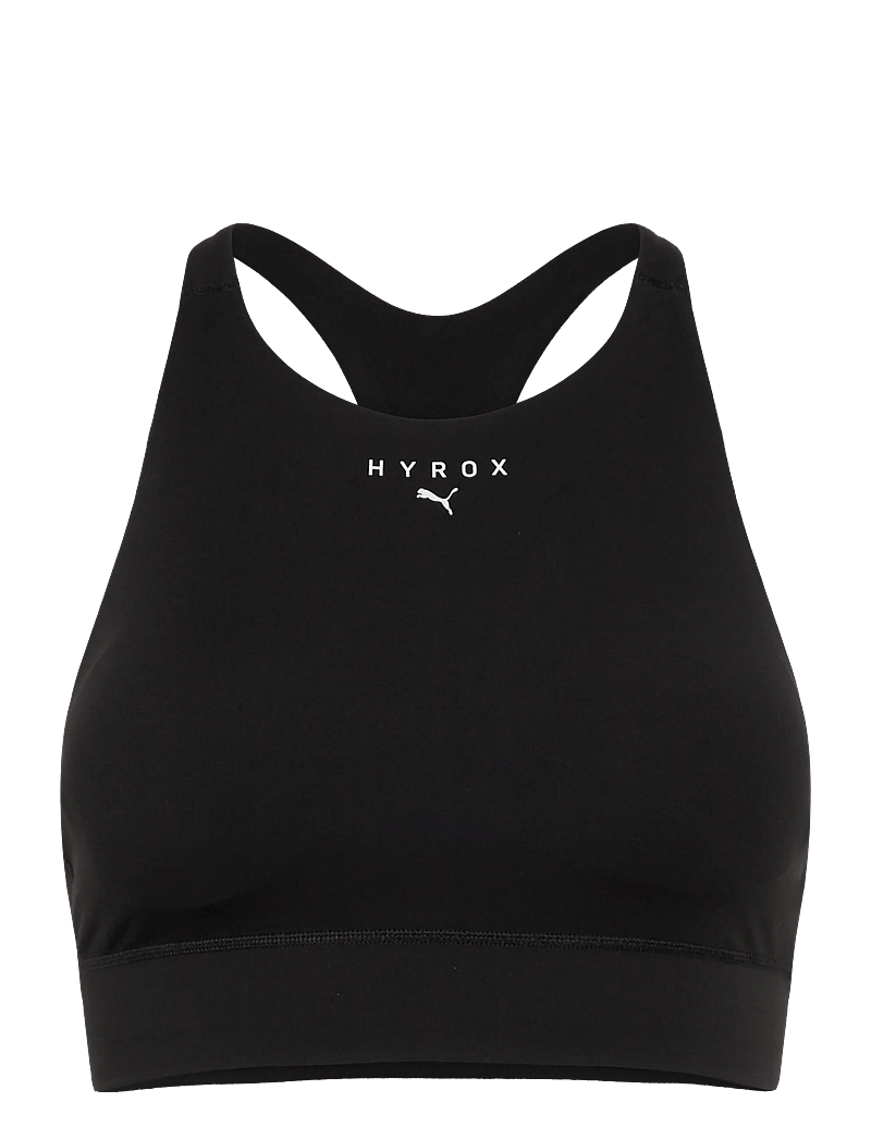 PUMA - W PUMA X HYROX SHAPELUXE HIGH NECK BRA - mittlerer halt - puma black - 0