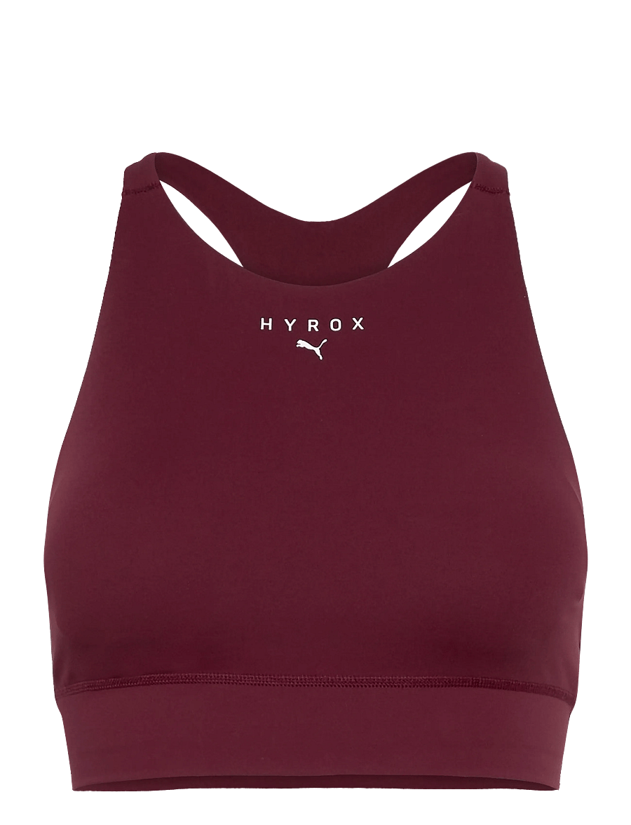 PUMA - W PUMA X HYROX SHAPELUXE HIGH NECK BRA - medium - ruby shimmer - 0