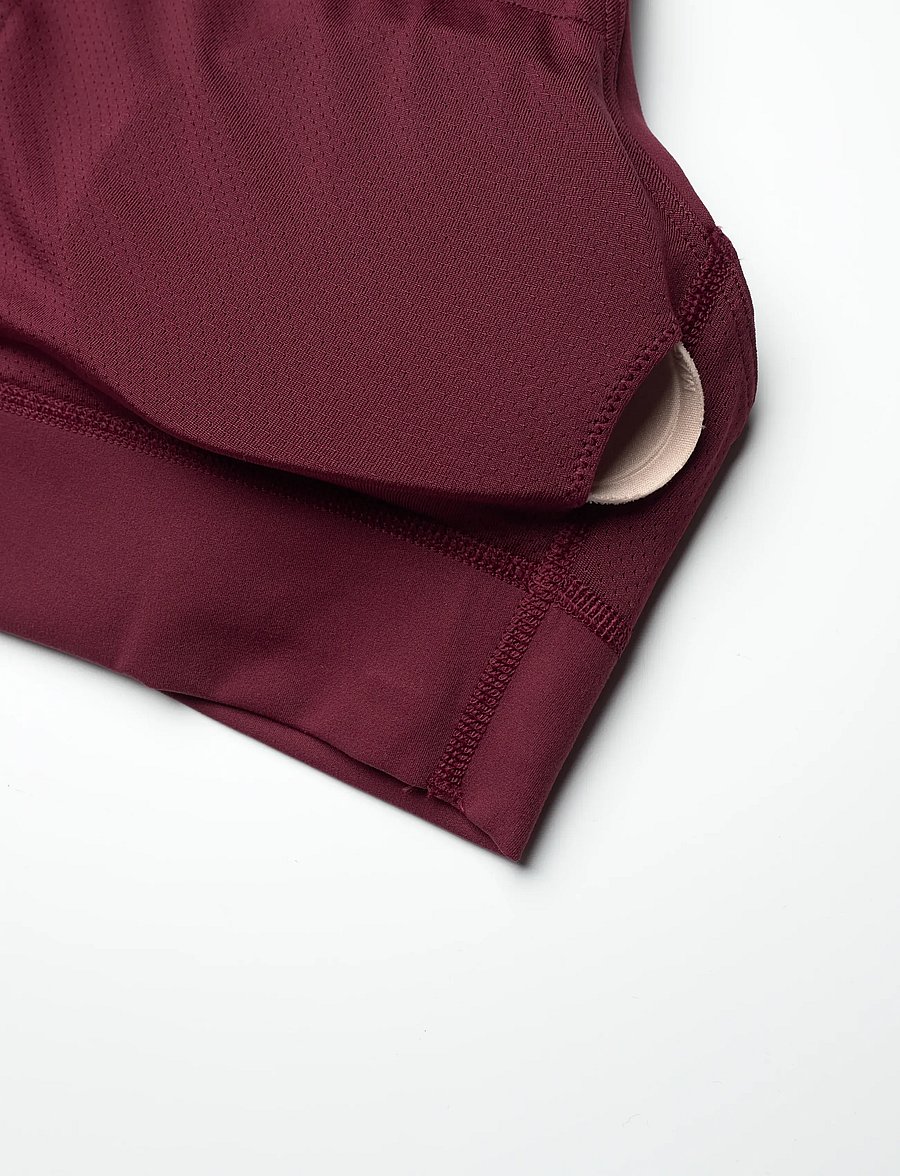PUMA - W PUMA X HYROX SHAPELUXE HIGH NECK BRA - medium - ruby shimmer - 2