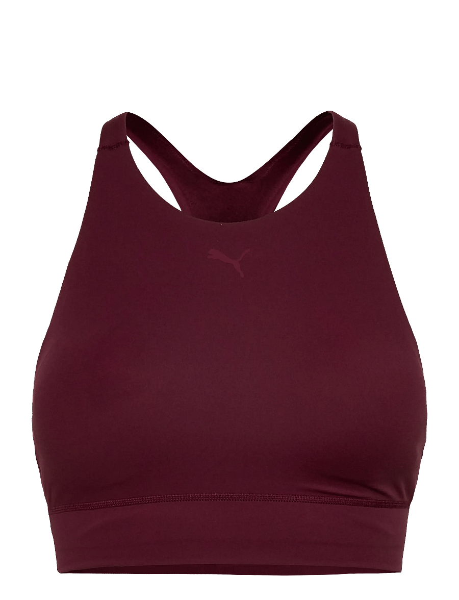 PUMA - SHAPELUXE HIGH NECK BRA - MID - mittlerer halt - ruby shimmer - 0