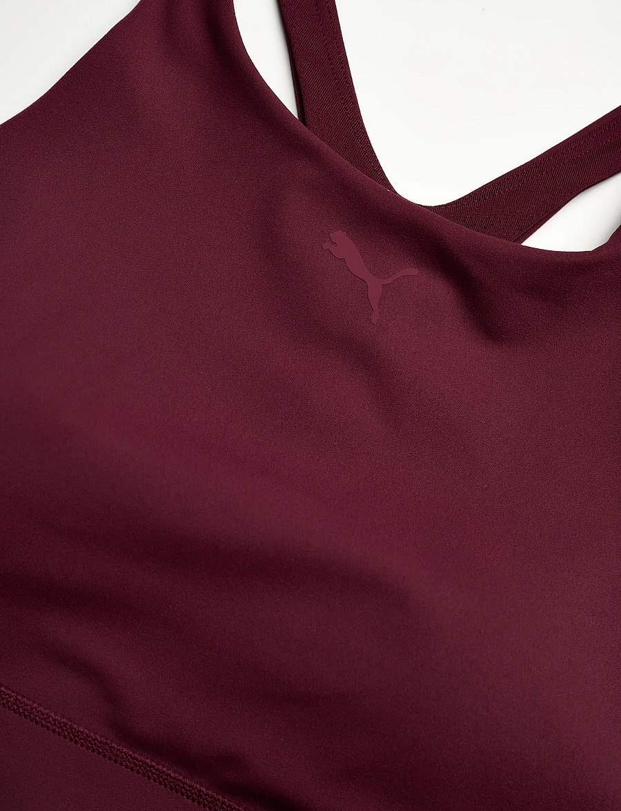 PUMA - SHAPELUXE HIGH NECK BRA - MID - mittlerer halt - ruby shimmer - 2