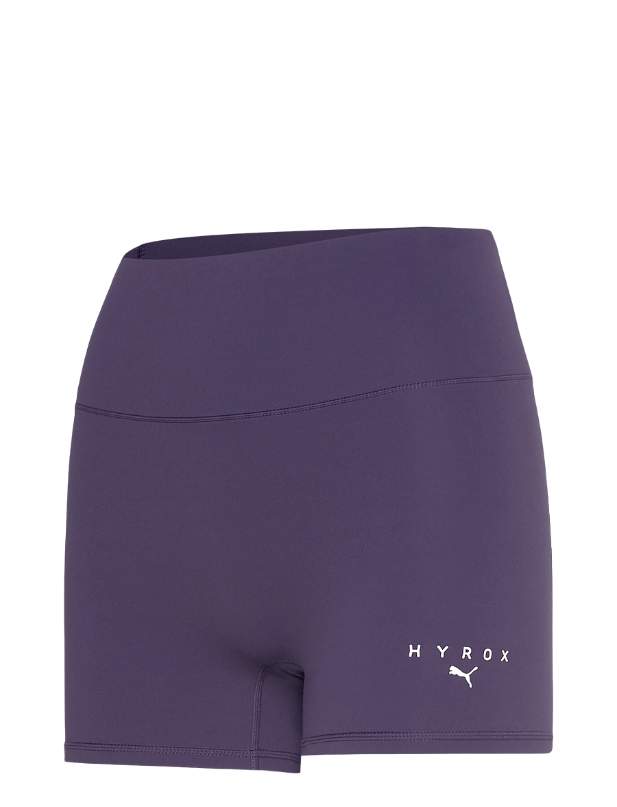 PUMA - W PUMA X HYROX SHAPELUXE 3" TIGHT SHORT - lühikesed püksid - deep plum - 2