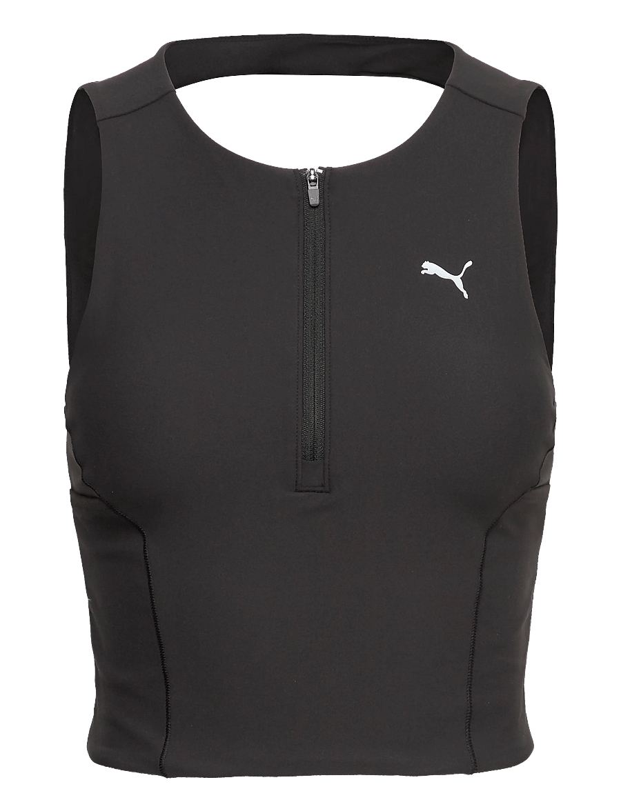 PUMA - W RUN LIGHTSTRIDE CROP TOP - crop-tops - puma black - 0